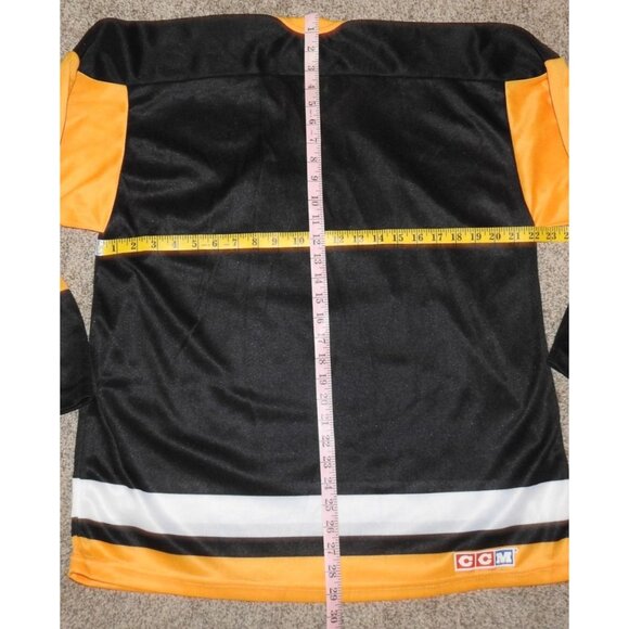 Vintage 90s Pittsburgh Penguins Black CCM Maska Jersey Adult Large - Picture 5 of 5